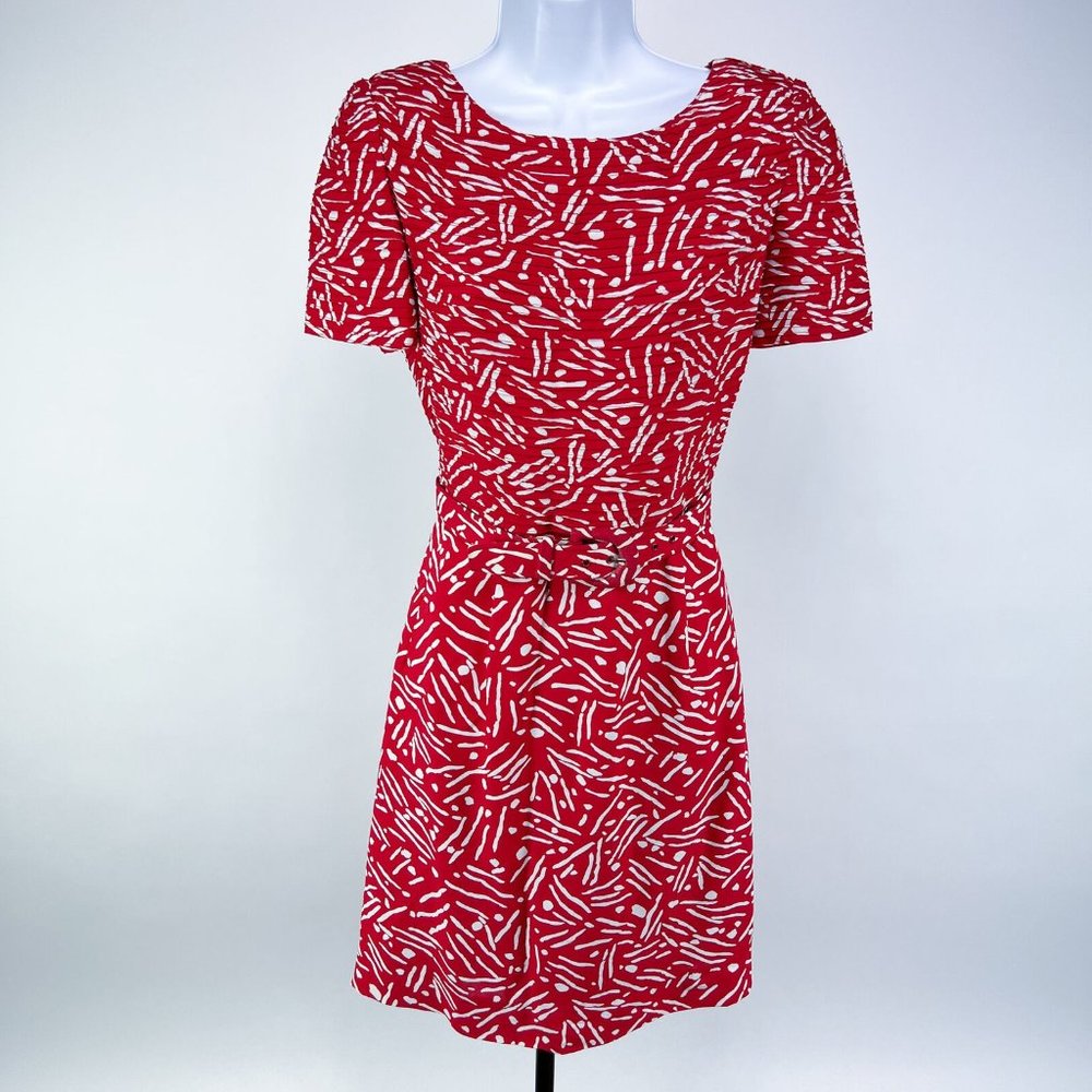 Carolina Herrera Sample Red Dress Womens Size 4